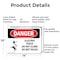 Signmission Electric Fence Do Not Climb Danger Sign, Aluminum, 14in W x 10in L, 2PK OS-2PACK-DS-A-1014-L-2114 - alternate 2